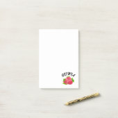 Post-it® Belle framboise Notes personnalisées (Sur un bureau)