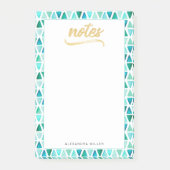 Post-it® Belle Frontière Gemstone Gold Faux Foil Nom (Devant)