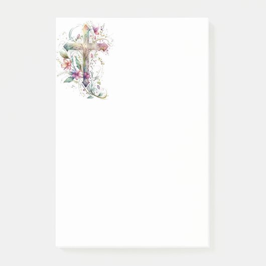Post-it® Belle Graphisme Art Crucifix Cross Christian (Devant)