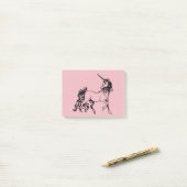 Post-it® Belle licorne (Sur un bureau)