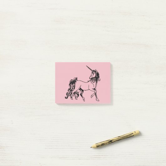 Post-it® Belle licorne (Sur un bureau)