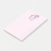Post-it® Belle licorne avec Rainbow Mane & Tail (Incliné)