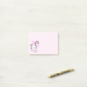 Post-it® Belle licorne avec Rainbow Mane & Tail (Sur un bureau)