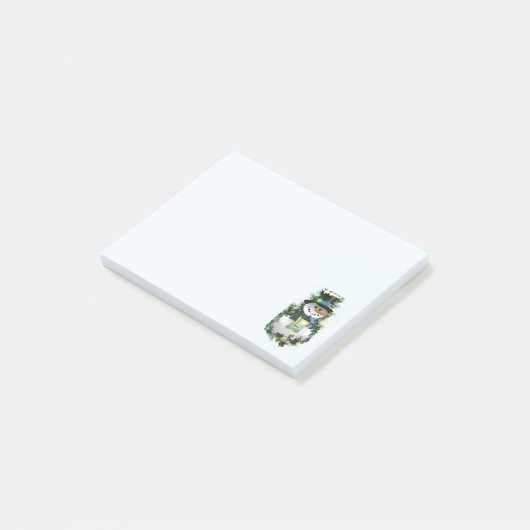 Post-it® Belle note de Noël Snowman Post-it (Incliné)