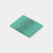 Post-it® Belle parties scintillant en faux or tendance flèc (Incliné)