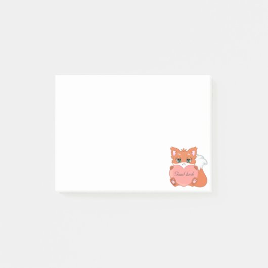 Post-it® Belle Petite Fox Post-it Notes (Devant)