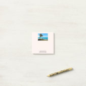 Post-it® Belle Plage Tropicale Palme Ventilée (Sur un bureau)