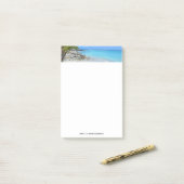 Post-it® Belle Plage Tropicale Turquoise (Sur un bureau)