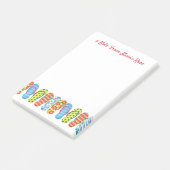 Post-it® Belle Plage Whimsical Fun Fun Flops Personnalisé (Incliné)