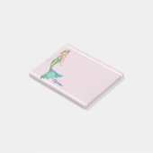 Post-it® Belle sirène aux cheveux blonds (Incliné)
