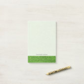 Post-it® Belle texture d'herbe verte de terrain de golf (Sur un bureau)