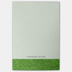 Post-it® Belle texture d'herbe verte de terrain de golf