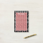 Post-it® Belle vigne Rose (Sur un bureau)