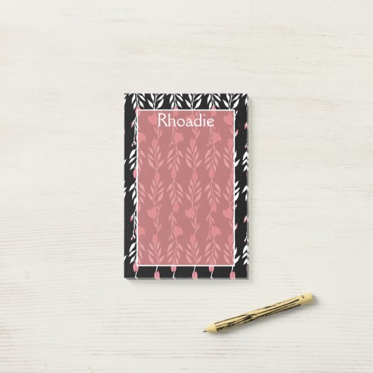 Post-it® Belle vigne Rose (Sur un bureau)