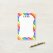 Post-it® Belles couleurs d'arc-en-ciel (Sur un bureau)