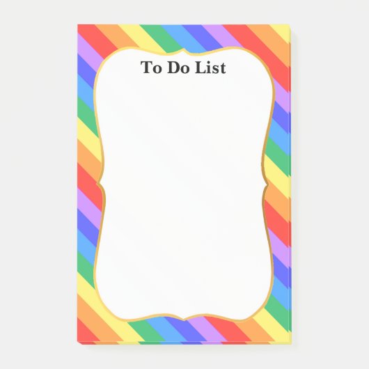 Post-it® Belles couleurs d'arc-en-ciel (Devant)