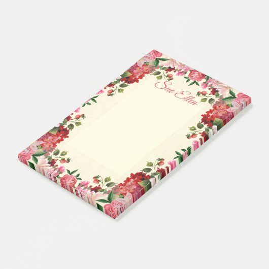 Post-it® Belles fleurs 402 Post-It Notes (Incliné)