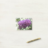 Post-it® Belles fleurs de bouddleia violet Post it notes (Sur un bureau)