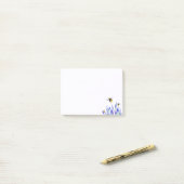 Post-it® Belles fleurs de printemps et les abeilles volent  (Sur un bureau)