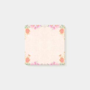 Post-it® Belles fleurs en couleurs pastel Notes