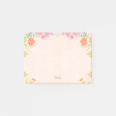 Post-it® Belles fleurs en couleurs pastel Post-it Notes (Devant)
