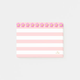 Post-it® Belles Fleurs et Bandes Roses