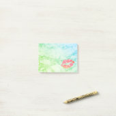 Post-it® Belles lèvres personnalisées sur marbre (Sur un bureau)