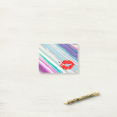 Post-it® Belles lèvres personnalisées sur marbre (Sur un bureau)