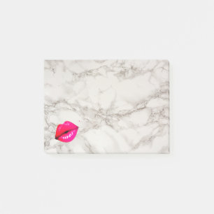Post-it® Belles lèvres personnalisées sur marbre