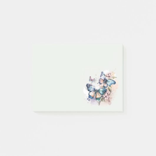 Post-it® Belles papillons et fleurs (Devant)