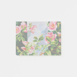 Post-it® Belles roses roses roses, roses rouges, aquarelle 