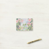 Post-it® Belles roses roses roses, roses rouges, aquarelle (Sur un bureau)