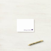 Post-it® Bénissez votre coeur (Sur un bureau)