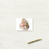 Post-it® Benjamin Bunny et Peter Rabbit planifient leur rai (Sur un bureau)