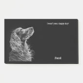 Post-it® Bergamasco Nom du chien d'art Abstrait (Devant)