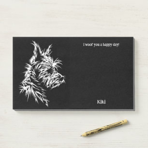 Post-it® Berger Picard Art Abstrait Nom du chien