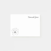 Post-it® Bernese Mountain Dog Black & White Personnalisé (Devant)