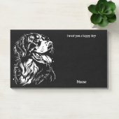 Post-it® Bernese Mountain Dog Nom du chien d'art Abstrait (Bureau)