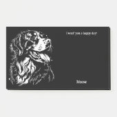 Post-it® Bernese Mountain Dog Nom du chien d'art Abstrait (Devant)