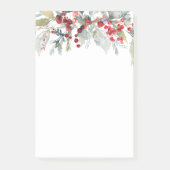 Post-it® Berries d'hiver Verdure Feuillage Mariage Noël (Devant)