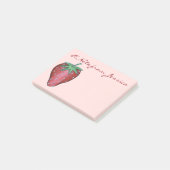 Post-it® Berry Fruit de fraise rouge personnalisé Poster so (Incliné)