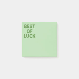 Post-it® Best of Luck Clovers Greeting