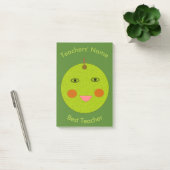 Post-it® Best Teacher Happy Apple Custom Post it note (Bureau)