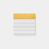 Post-it® Béton jaune | Lined (Devant)