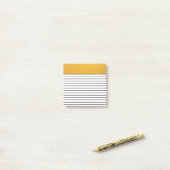 Post-it® Béton jaune | Lined (Sur un bureau)