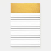 Post-it® Béton jaune | Lined (Devant)