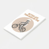 Post-it® Better Late Than Dead on Time - Biker Design (Incliné)