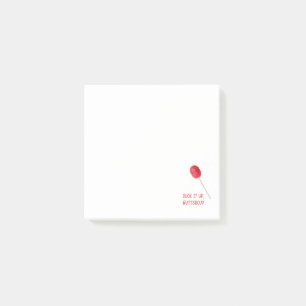 Post-it® Beurre à la sueur avec la sucette rouge
