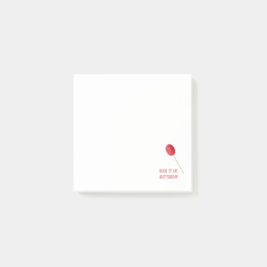 Post-it® Beurre à la sueur avec la sucette rouge (Devant)