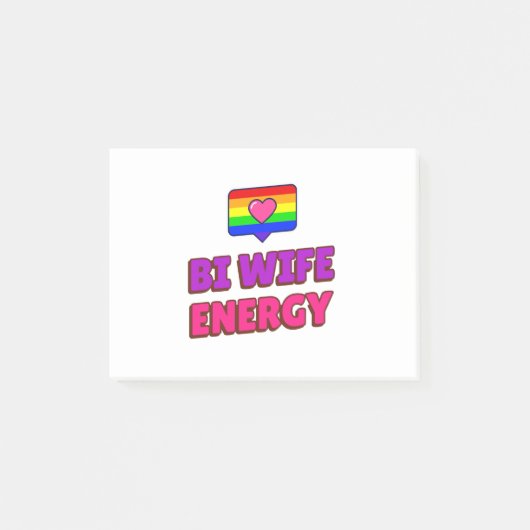 Post-it® Bi Wife Energy (Devant)